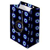 Evil Eye Medium Cadeauzakje (Achterkant Gekanteld)