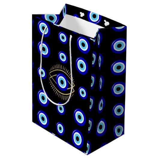 Evil Eye Medium Cadeauzakje (Achterkant Gekanteld)