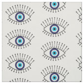 Evil Eye met wimpers Lucky Symbol Pattern Stof (Swatch)