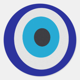 Evil Eye Modern Fortune Teller Ronde Sticker