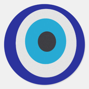 Evil Eye Modern Fortune Teller Ronde Sticker