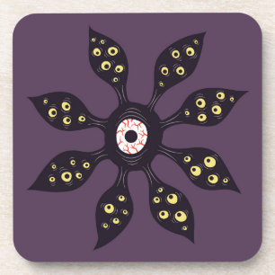 Evil Eye Monster Creepy Weird Gothic Art Bier Onderzetter