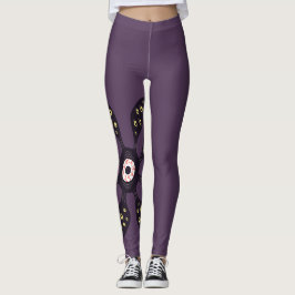 Evil Eye Monster Creepy Weird Gothic Art Leggings
