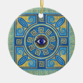 Evil Eye Mosaic Tegel ornament (Voorkant)