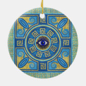 Evil Eye Mosaic Tegel ornament (Achterkant)