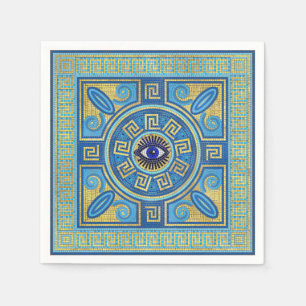 Evil Eye Mosaic Tegel ornament Servet