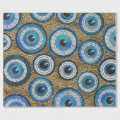 Evil Eye Mosaic Tile Pattern Cadeaupapier (Vlak)