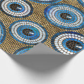 Evil Eye Mosaic Tile Pattern Cadeaupapier (Hoek)