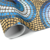 Evil Eye Mosaic Tile Pattern Cadeaupapier (Rol Hoek)