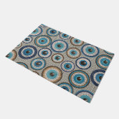 Evil Eye Mosaic Tile Pattern Deurmat (Schuin)