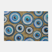 Evil Eye Mosaic Tile Pattern Deurmat (Voorkant)