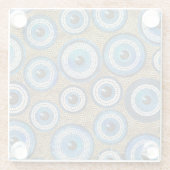 Evil Eye Mosaic Tile Pattern Glazen Onderzetter (Achterkant)