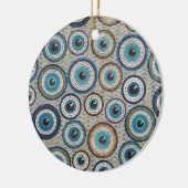 Evil Eye Mosaic Tile Pattern Keramisch Ornament (Links)