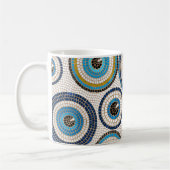 Evil Eye Mosaic Tile Pattern Koffiemok (Links)