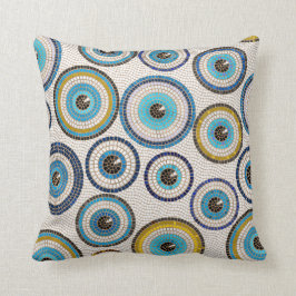 Evil Eye Mosaic Tile Pattern Kussen