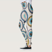 Evil Eye Mosaic Tile Pattern Leggings (Links)