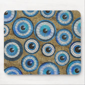 Evil Eye Mosaic Tile Pattern Muismat (Voorkant)
