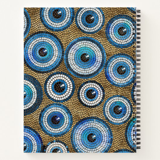 Evil Eye Mosaic Tile Pattern Notitieboek (Achterkant)