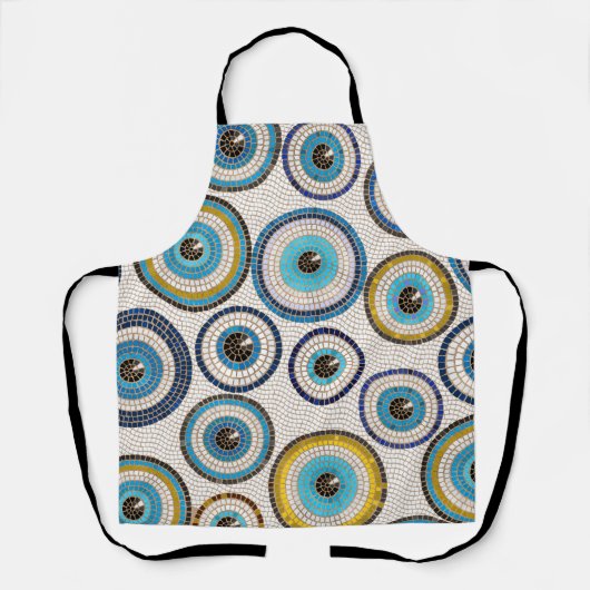 Evil Eye Mosaic Tile Pattern Schort (Voorkant)