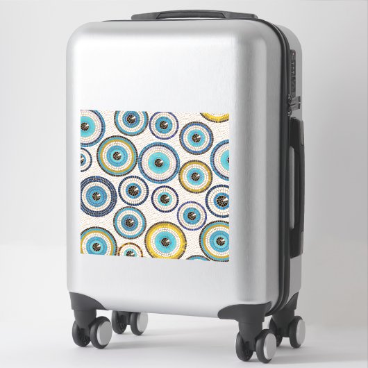 Evil Eye Mosaic Tile Pattern Sticker (Koffer)
