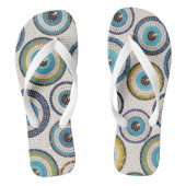 Evil Eye Mosaic Tile Pattern Teenslippers (Voetbed)