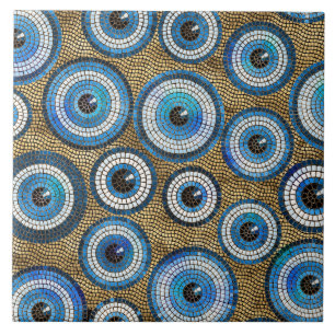 Evil Eye Mosaic Tile Pattern Tegeltje