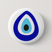 Evil Eye Nazar Amulet Ronde Button 5,7 Cm (Voorkant)