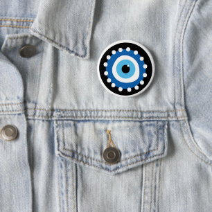 Evil Eye Nazar Amulet Talisman Protection Ronde Button 5,7 Cm
