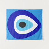 Evil Eye Nazar Amulet Wandkleed (Voorkant (horizontaal))