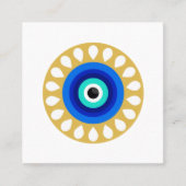 Evil Eye Nazar Good Karma gaat langs Kaarten Vierkante Visitekaartje (Voorkant)