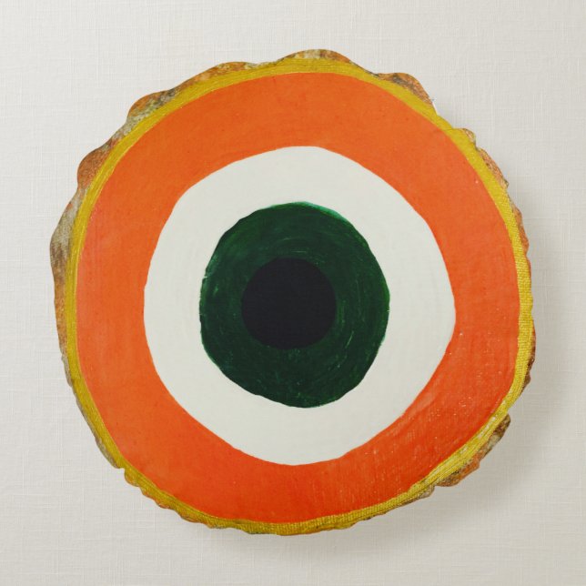 Evil Eye, Nazar Rond Kussen (Achterkant)