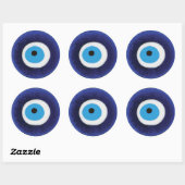 Evil Eye Nazar Talisman Ronde Sticker (Vel)