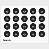 Evil Eye Nazar Turks Grieks bescherming Ronde Sticker (Vel)