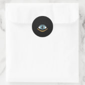 Evil Eye Nazar Turks Grieks bescherming Ronde Sticker (Tas)