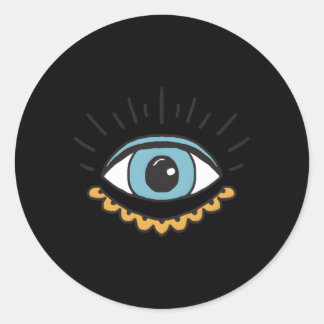 Evil Eye Nazar Turks Grieks bescherming Ronde Sticker
