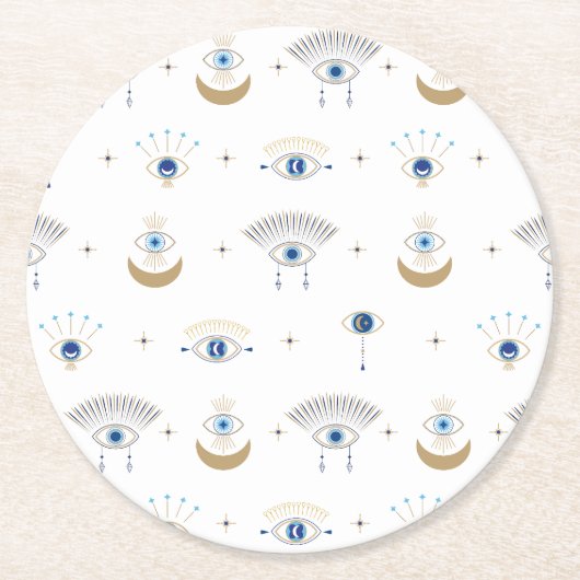 Evil Eye Paper Onderzetters (Voorkant)