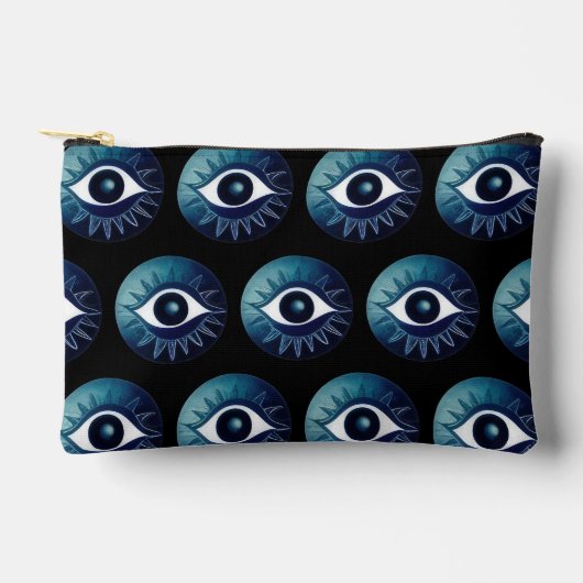 Evil Eye Patroon Make-up Bag Cosmetische Pouch Etui (Voorkant)