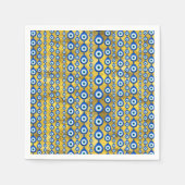 Evil Eye patroon op gouden textuur Servet (Voorkant)