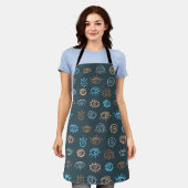 Evil Eye Pattern Apron Schort (Gedragen)
