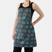 Evil Eye Pattern Apron Schort (Insitu)