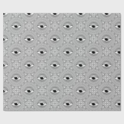 Evil Eye Pattern Cadeaupapier (Vlak)