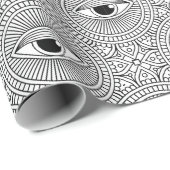 Evil Eye Pattern Cadeaupapier (Rol Hoek)
