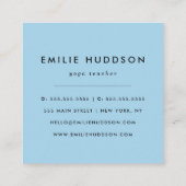 Evil Eye Pattern, Greek Eye, Nazar, Yoga Teacher Vierkante Visitekaartje (Achterkant)