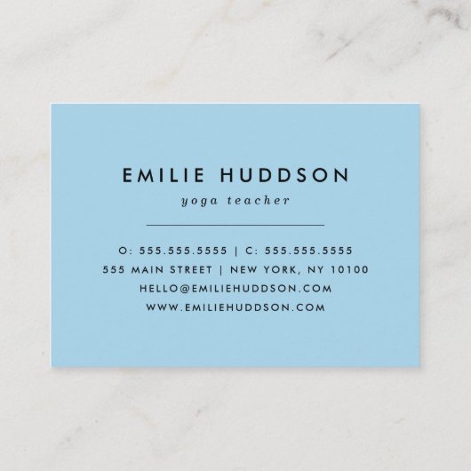 Evil Eye Pattern, Greek Eye, Nazar, Yoga Teacher Visitekaartje (Achterkant)