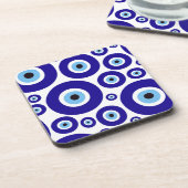 Evil Eye Pattern, Greek Eye, Turkish Eye, Nazar Bier Onderzetter (Linkerzijde)