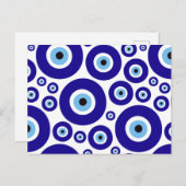 Evil Eye Pattern, Greek Eye, Turkish Eye, Nazar Briefkaart (Voorkant / Achterkant)