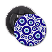 Evil Eye Pattern, Greek Eye, Turkish Eye, Nazar Button Flesopener (Voorkant)