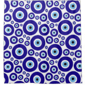 Evil Eye Pattern, Greek Eye, Turkish Eye, Nazar Douchegordijn (Voorkant)
