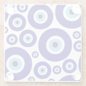 Evil Eye Pattern, Greek Eye, Turkish Eye, Nazar Glazen Onderzetter (Achterkant)