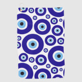 Evil Eye Pattern, Greek Eye, Turkish Eye, Nazar Golfhanddoek (Voorkant)